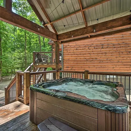 Luxe Broken Bow Cabin Hot Tub About 3 Mi To Hochatown Exterior photo